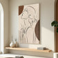 Minimalist Woman Line Art Canvas Wall Art-1