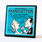 Retro Cocktail Recipe Drink Coaster Set-4