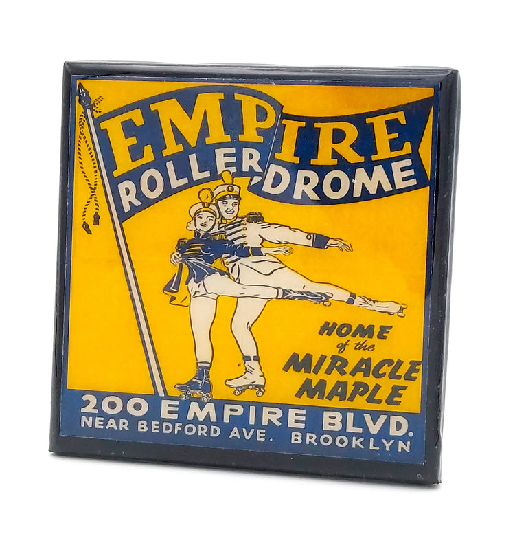 Vintage Roller Skating Rink Drink Coaster Set - Let&