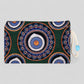 Authentic Kilim Fabric Green Evil Eye Mandala Design Zipper Clutch Purse, Turkish Carpet, Pouch, Coin Purse, Wallet, Small Storage