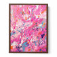 Pink Dripping Color Painting Canvas Art Print