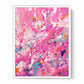 Pink Dripping Color Painting Canvas Art Print