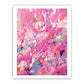 Pink Dripping Color Painting Canvas Art Print
