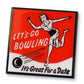 Lets Bowl!  Vintage Bowling Coaster Set-3