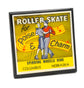 Vintage Roller Skating Rink Drink Coaster Set - Let&