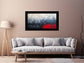 Red Blue Fine Art Painting